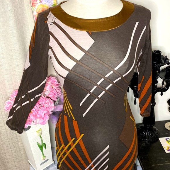 🌷Axara🌷 Geometric Print Dress - Picture 2 of 6